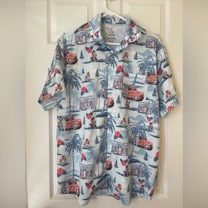 Buc-ee’s Men Hawaiian Surfboard Shirt. Size M W/Pocket. Excellent Condition!
